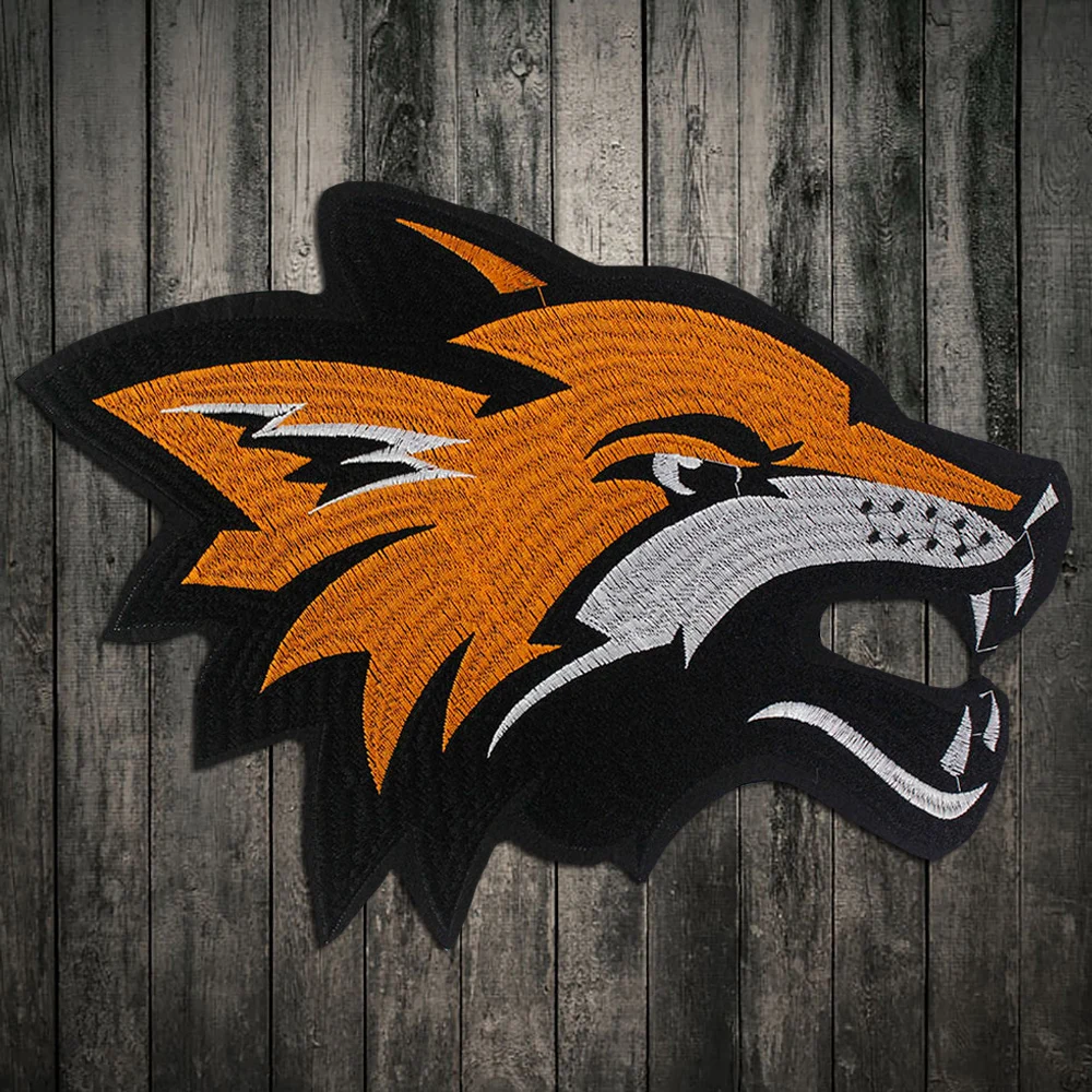 Новый маленький Лис патч Вышивка Кружева Аппликация ткань с пайетками свитер