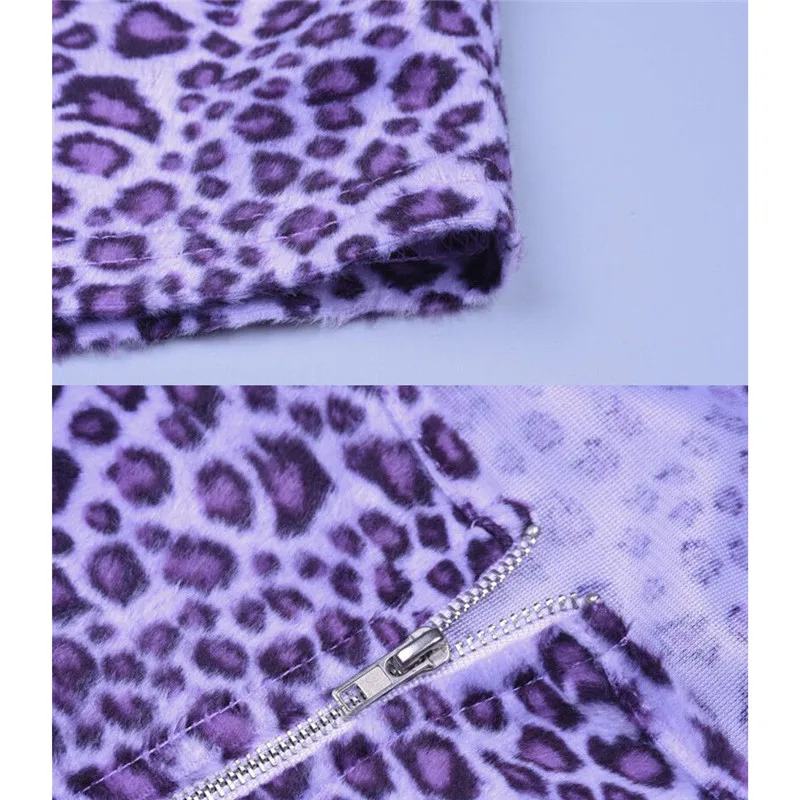 

Sexy Women Leopard Camisole Crop Tops Summer Strapless Square Collar Printing Purple Tanks Ladies Tank Top Pullovers Chiffion