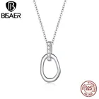 Женское колье из серебра 100% пробы, с геометрическим кулоном