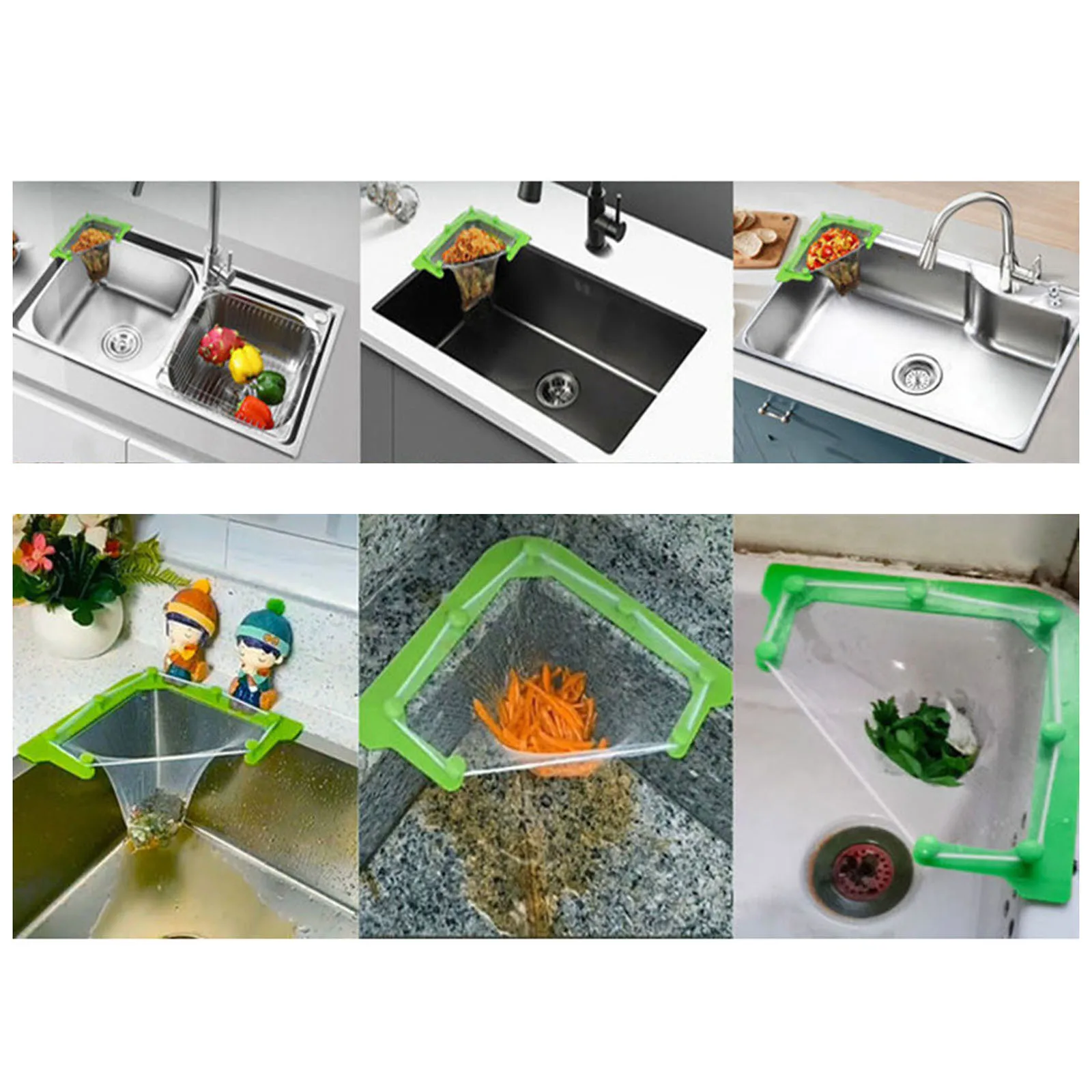 

Kitchen Sink Hanging Net Rack Filter Net Leftover Sink Wash Disposable Net Replacement Trash Bags