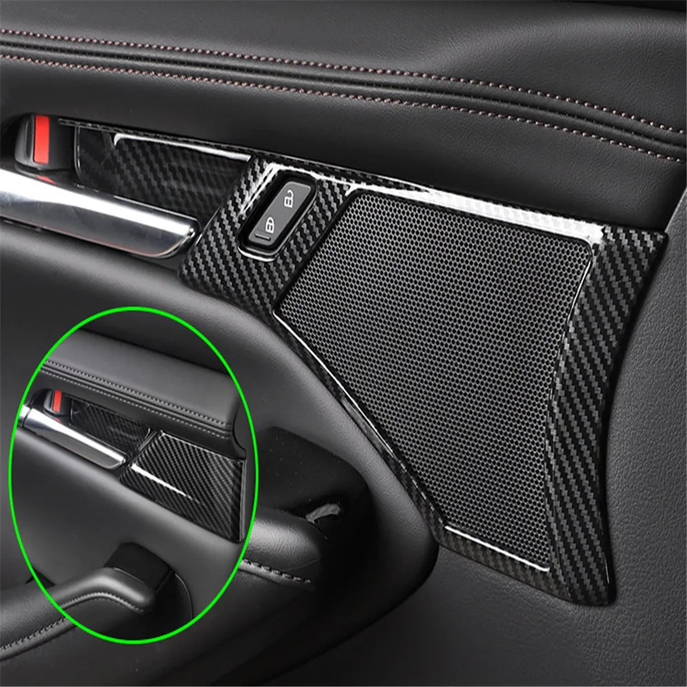 Карбоновая рамка для внутренней дверной ручки автомобиля защитный чехол отделка