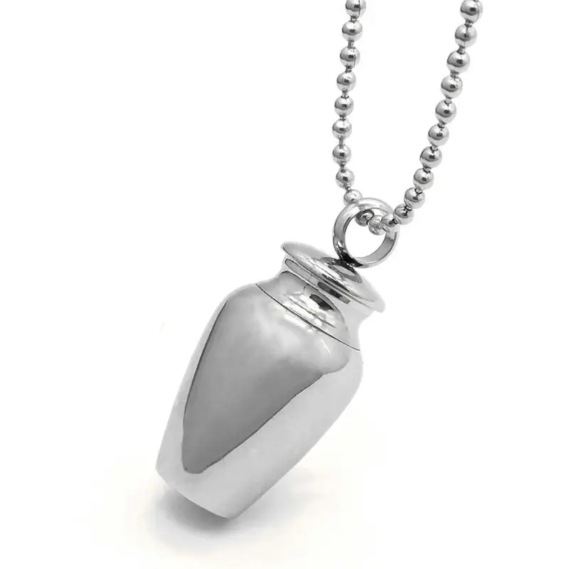 Pet Ashes Cylinder Memorial Urn Necklace Stainless Steel Cremation Jewelry For Cat Dog | Дом и сад