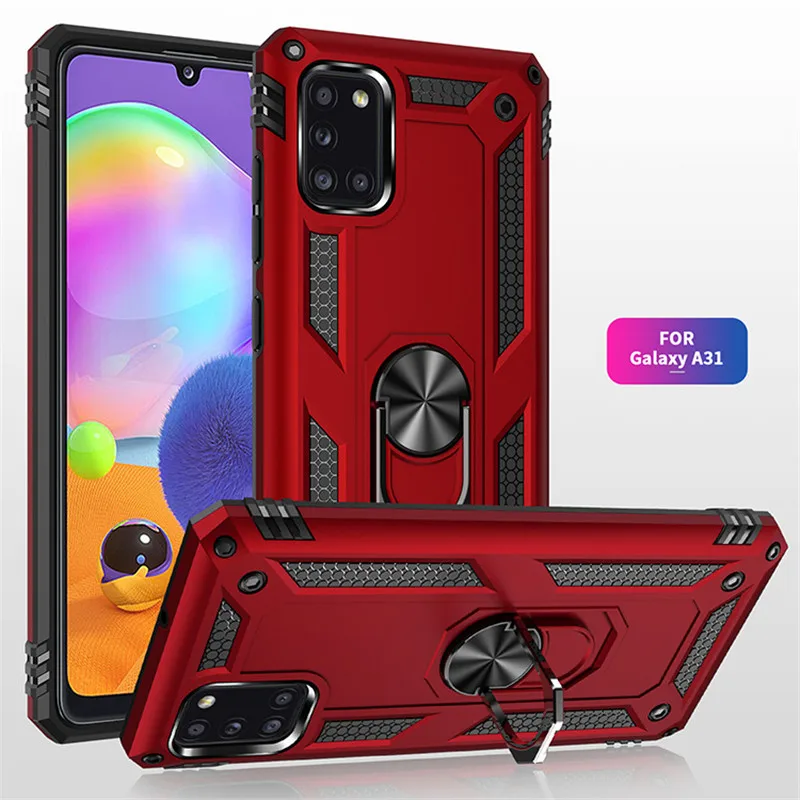 

For Samsung Galaxy A31 Case Magnet Car Ring Stand Holder Cover for Samsung A31 A 31 SM-A315F/DS 6.4'' Coque funda capa