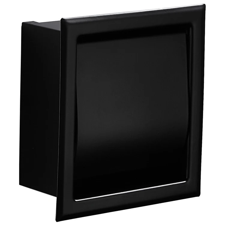 

Recessed Toilet Paper Holder,Stainless Steel Double Roll Paper Box for Bathroom,Wall-Mounted Paper Storage Rack