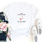 Женская хлопковая футболка с надписью I'm't fluffin Your Pillow, But Alpaca Зверюшка, Женская Футболка Harajuku, женская футболка с круглым вырезом