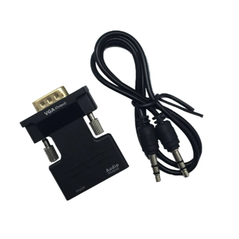 HDMI совместимый конвертер мама VGA папа с аудио адаптером поддержка вывода сигнала
