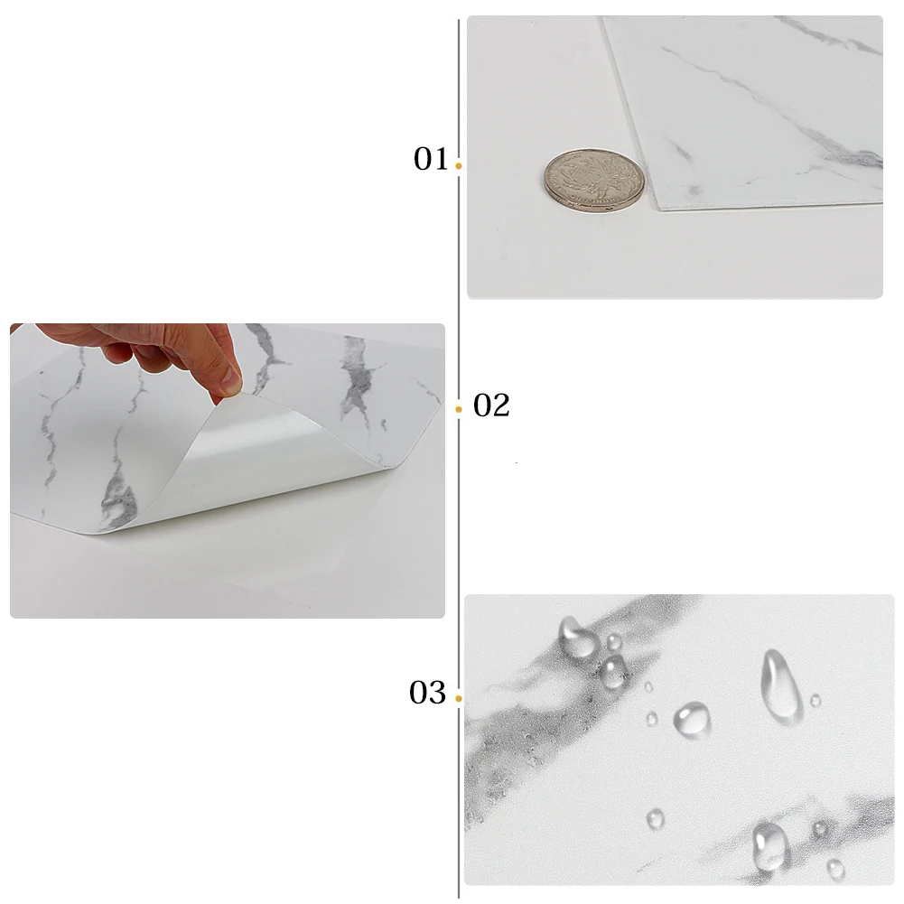 Самостоятельная наклейка мраморные обои водонепроницаемые Нескользящие