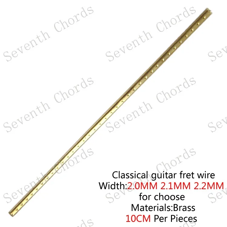 

10 Pcs/Lot BrassClassical guitar fret wire length 10cm per piece / Width 2.0mm & 2.1mm & 2.2mm for choose