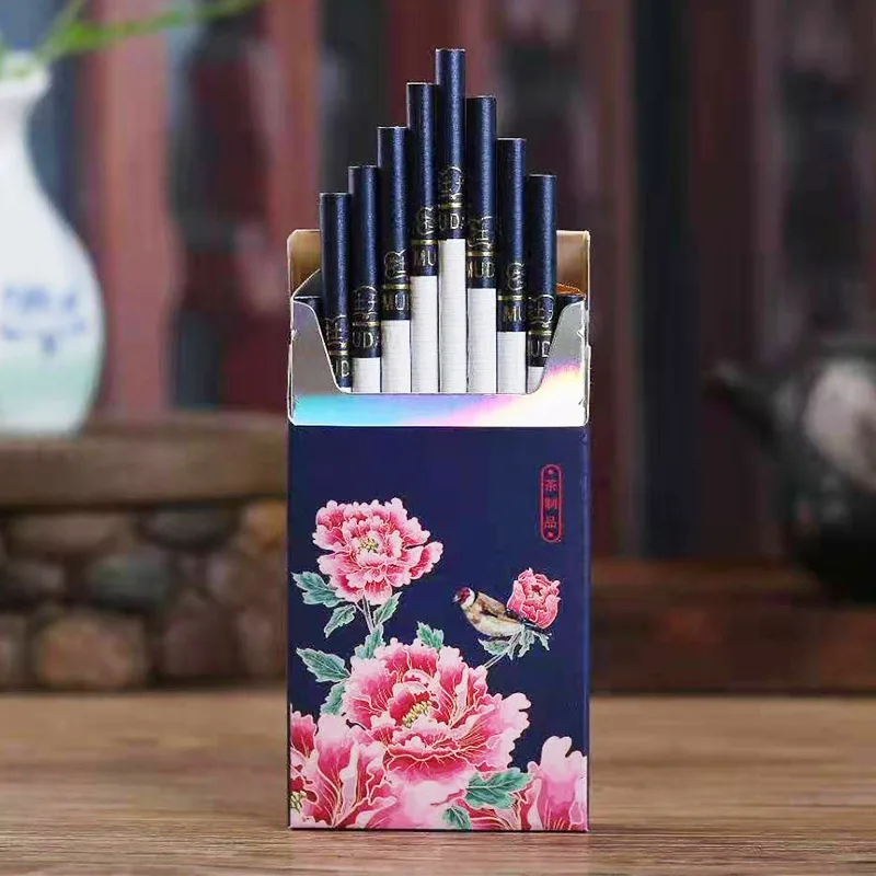 Пион чай сигарета тонкий табак Подарки для женщин мужчин курить без никотина