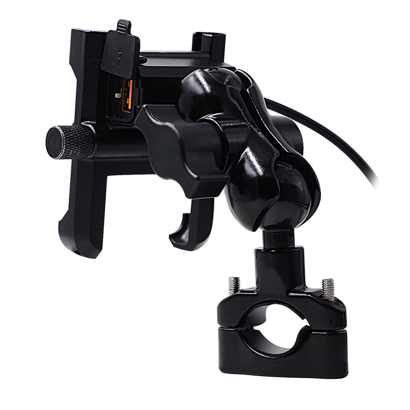 

AOZBZ Motorcycle Mobile Phone Bracket Waterproof Intelligent Recognition Fast Charge Aluminum Alloy Car Mobile Phone Bracket