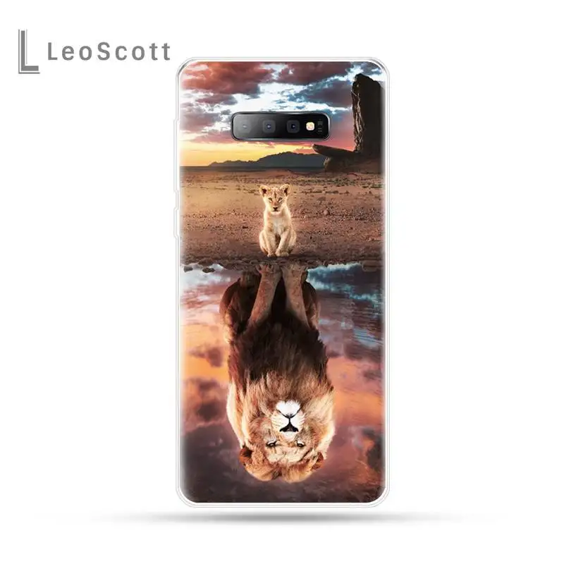 

Animal horror Lion King of the forest Phone Case For Samsung Galaxy S5 S7 S8 S9 S10 S10e S20 edge plus lite