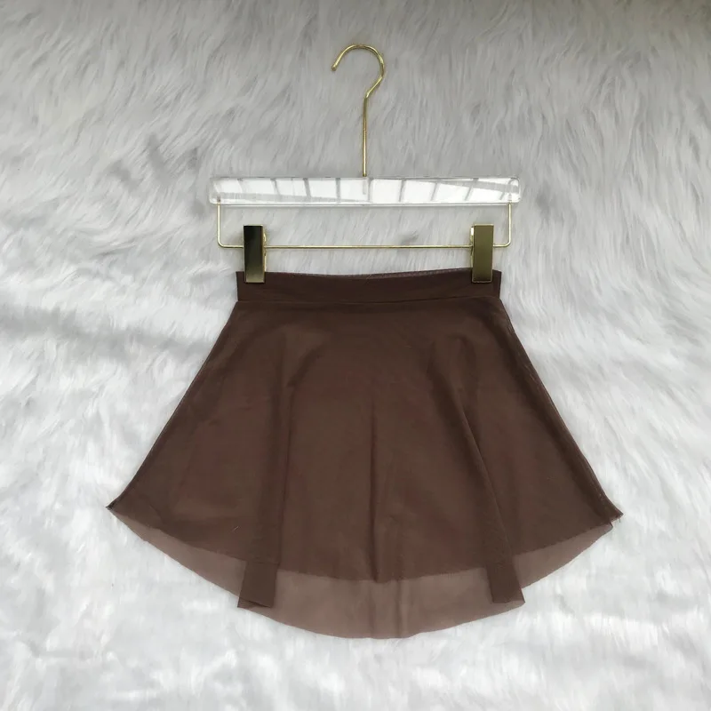 Балетная танцевальная юбка Женский фартук для танцев однотонный трико девушек