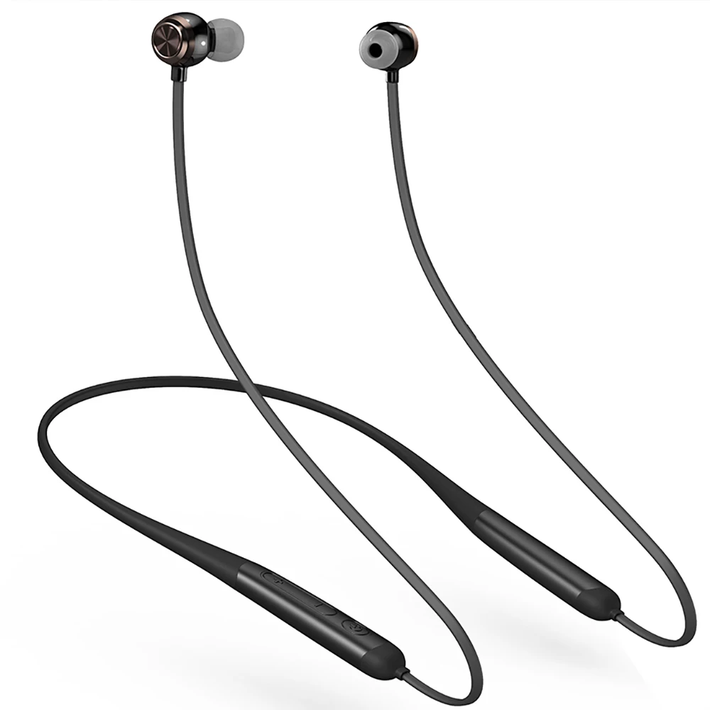Bluetooth наушники с шейным ремешком, стерео гарнитура, беспроводные Bluetooth спортивные наушники с микрофоном для универсальных всех мобильных телефонов, водонепроницаемые