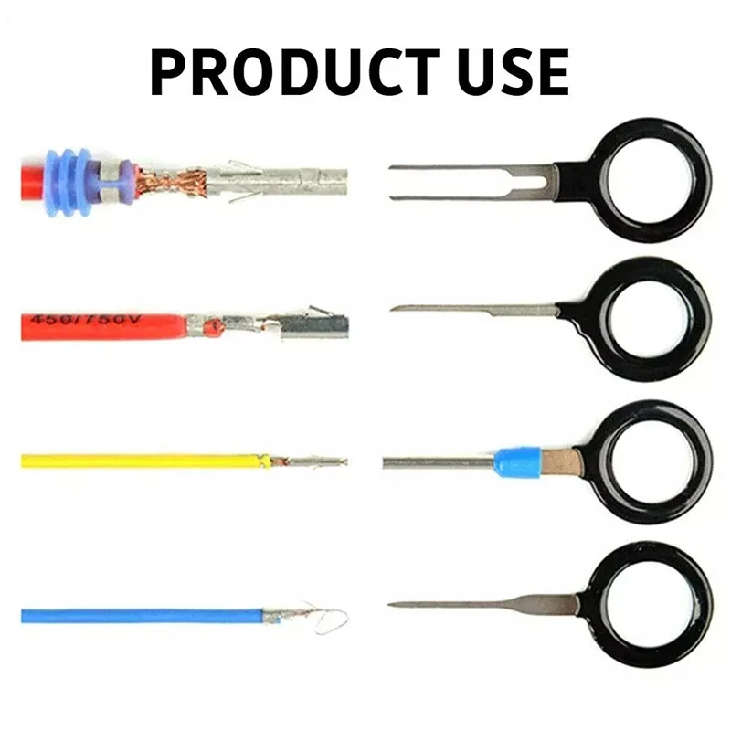 

118pcs Car Terminal Connector Removal Tools Kit Wire Pin Extractor Puller Set Repair Hand Tools With A Pearl Ball Chain