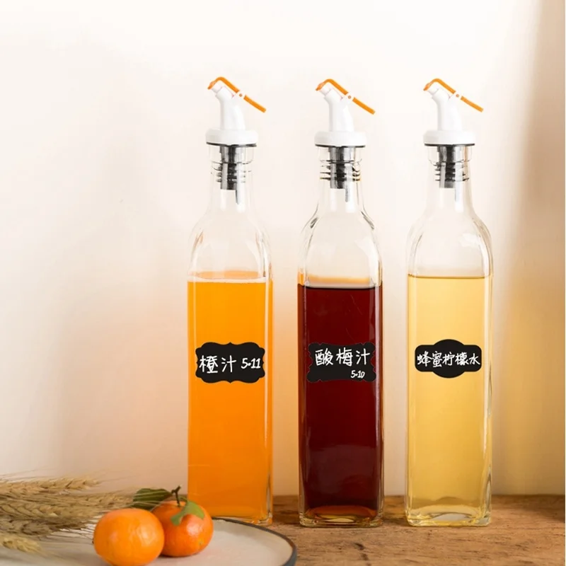 Водонепроницаемая стеклянная бутылка черная наклейка для кухни этикетка специй