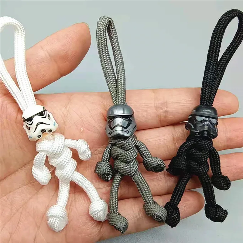 3 шт./лот конструктор солдаты смерти брелок для ключей Штурмовик плетеная веревка