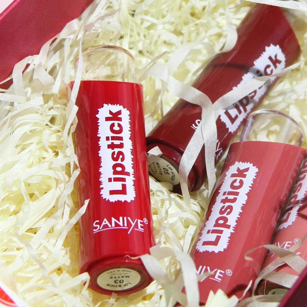 Стойкая матовая губная помада SANIYE нюдовый макияж Увлажняющая красные губы