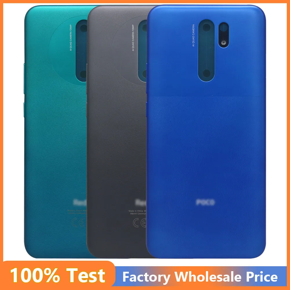 

For Xiaomi Redmi 9 Housing Case For Redmi Back battery Cover door Repair Parts Battery Cover Back Cover Panel Rear Door