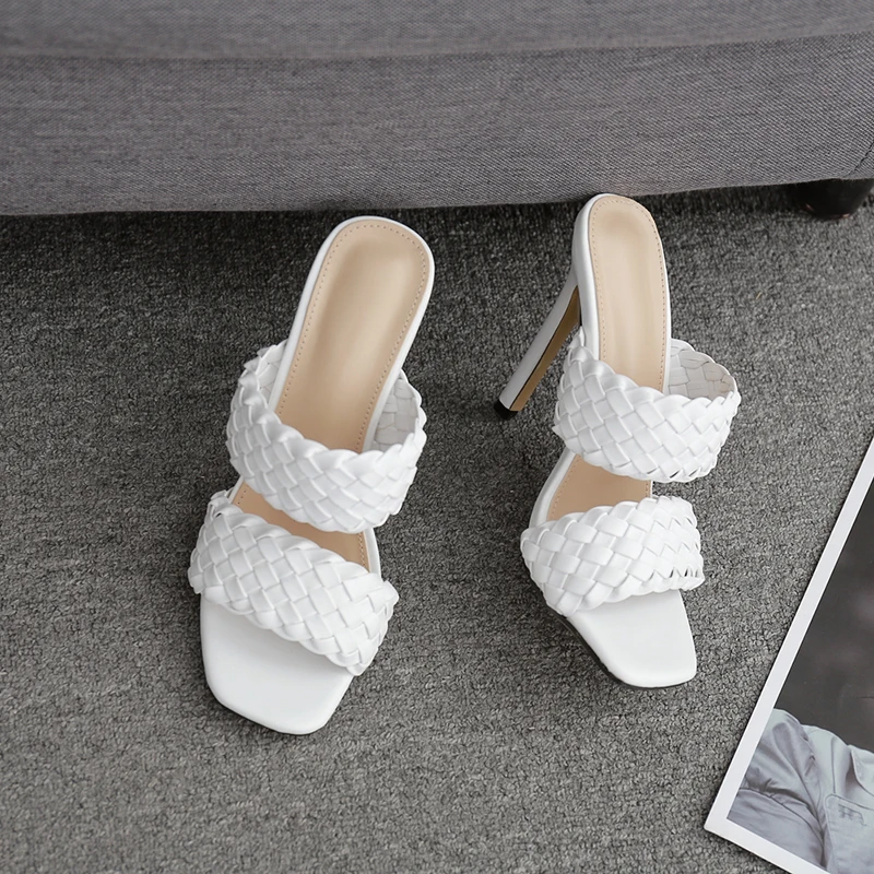 Богемные плетеные женские туфли из конопли новинка 2020 модные тонкие дамские