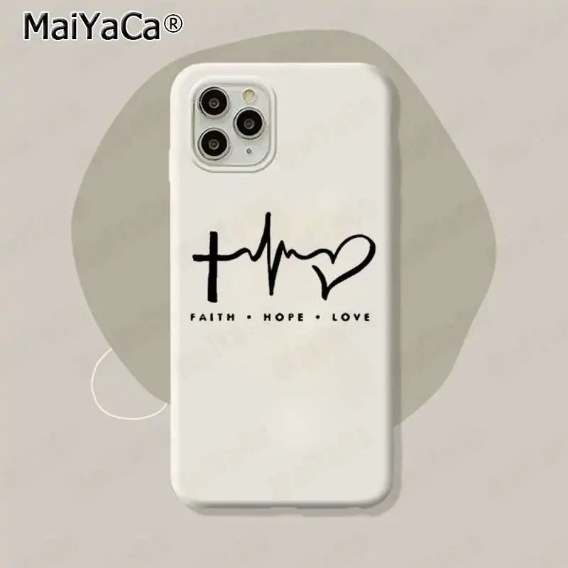 MaiYaCa вера Христианский Религиозный Иисус текст искусство Мягкий силиконовый