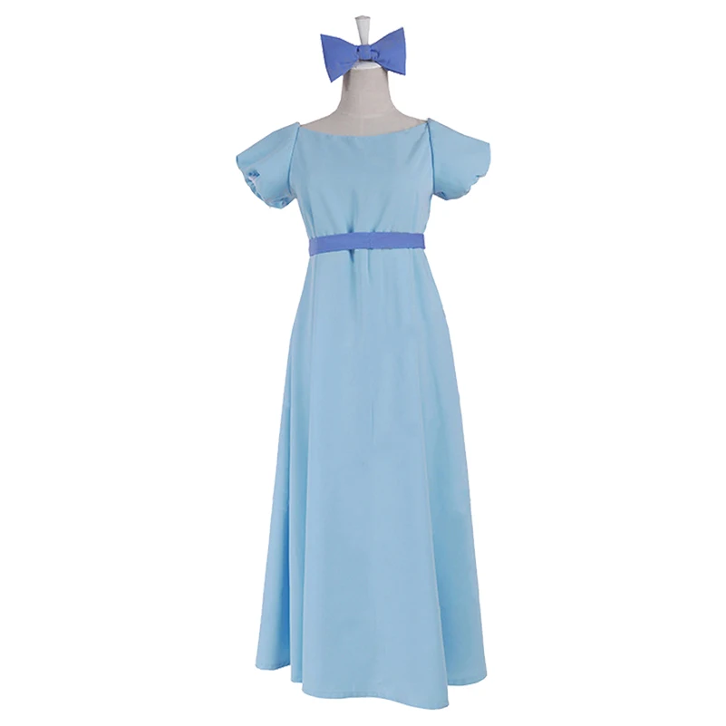 Женское длинное платье для косплея Питер Пэн карнавальные костюмы на Хэллоуин 2019