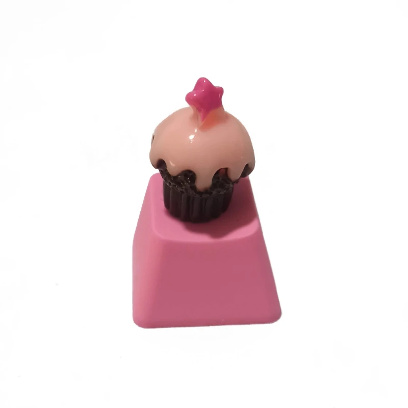 

1Pc DIY PBT Keycap Pink Cute Cake Ice Cream for mechanical keyboards R4 Height Children's Gifts D14 20 Dropshipping