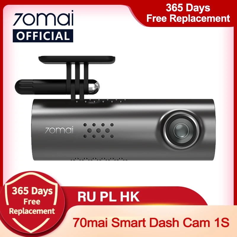 

Видеорегистратор 70mai Smart Dash Cam 1S, 1080P, ночное видение, Wi-Fi