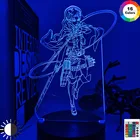 3d-светильник ПА атака на Титанов, Леви Аккерман, акриловая лампа, фигурка аниме, светодиодный ночсветильник, настольная лампа для спальни, детские подарки, украшение для дома
