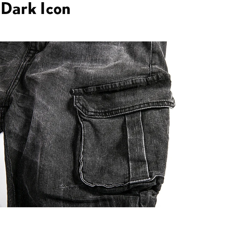 Мужские джинсы Dark Icon с боковыми карманами черные брюки из денима новая мода 2020 |