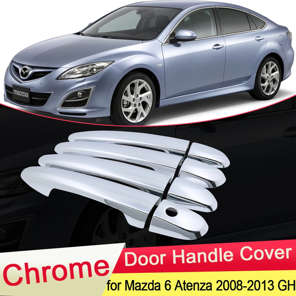 Для Mazda 6 Atenza GH1 2008 2009 2010 2011 2012 2013 Роскошный хромированный чехол с ручкой для двери