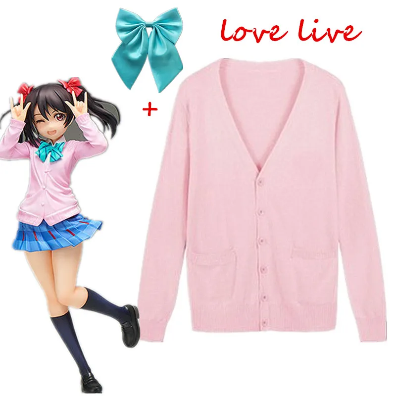 Love Live LoveLive/костюмы для косплея Нико язава вязаный свитер школьная форма девочек
