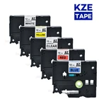 Лента для этикеток, совместимая с Brother, 12 мм, Tze-231631131431531335 p-Touch, разноцветная лента ламинированная этикетка, 5 шт.