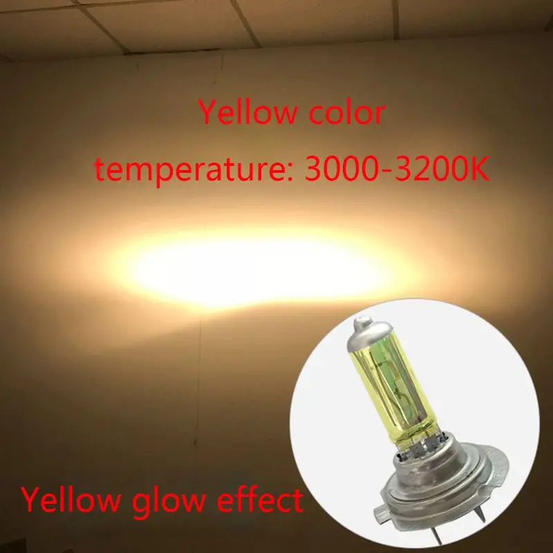 

2Pcs H7 55W/100W 12V 3500-4500k Xenon Gas Halogen Headlight White Light Lamp Bulbs Car Lights Exterior Auto Light