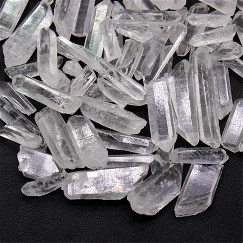 Natural Clear Quartz Single Point Wand Hexagonal prism Energy Original Stone Crystal Fengshui Mineral Specimen Decoration | Дом и сад