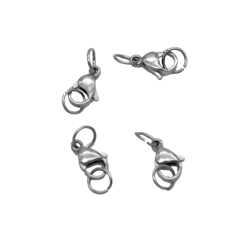 Застежка-Карабин из нержавеющей стали Ювелирная фурнитура для ожерелья браслета