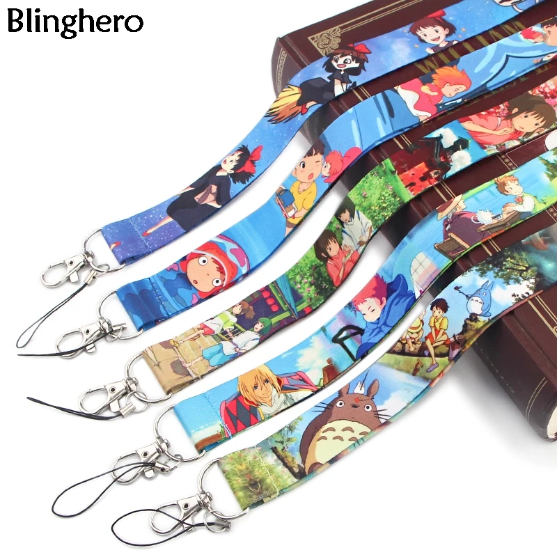 

Blinghero Goldfish Cartoon Lanyard for Keys Cute Anime Gift Fashion Phone Neck Strap ID Badge Holder Ponyo Print Lanyards BH0425