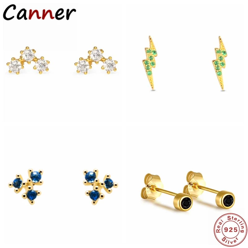 Автоклав маленький черный круглую кнопку серьги S925 серебро гвоздики для женщин