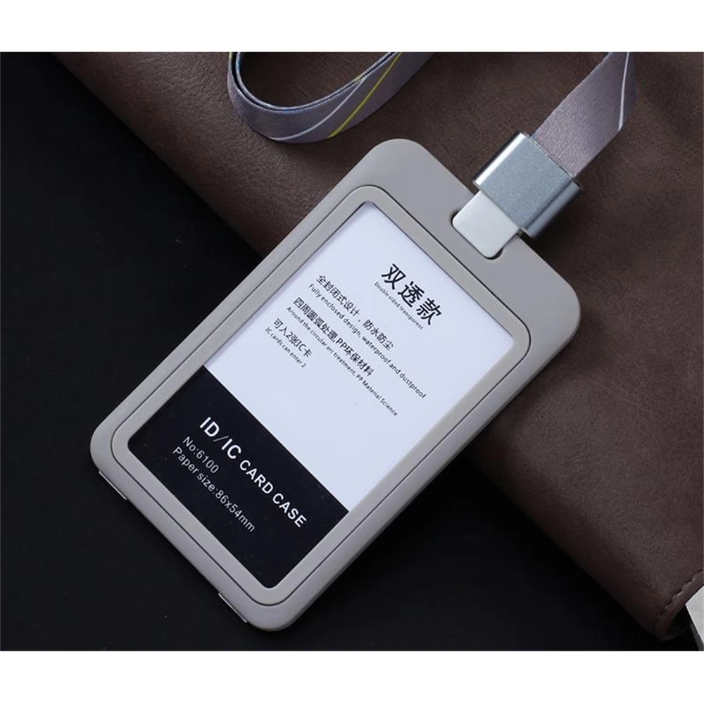 

Safe Reel Sling Name Badgebadge Card Sleeve With Suspension Lanyard Cord For Doctor Nurse Student Staff