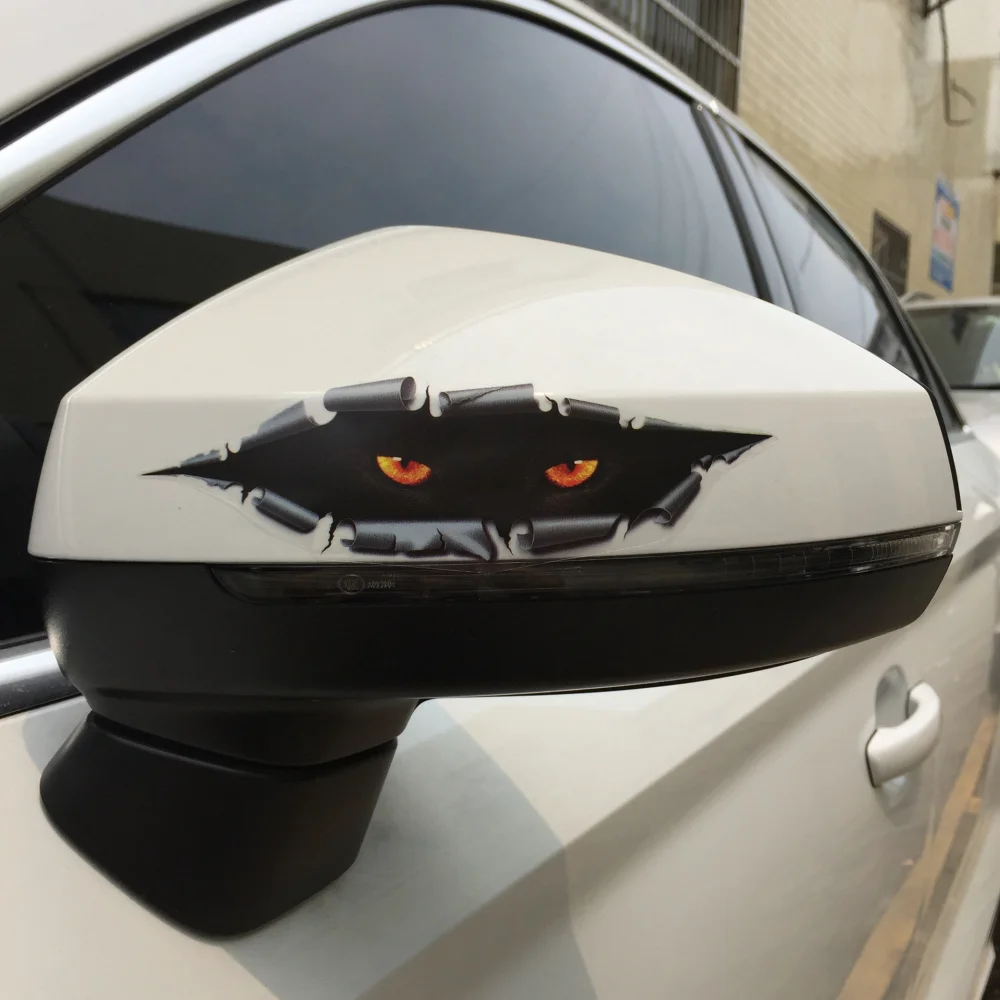 

Car Cartoon Stickers Decal Cat Eye Waterproof Vinyl Film Auto Accessories Automobiles Exterior Decoration for Toyota BMW Audi VW