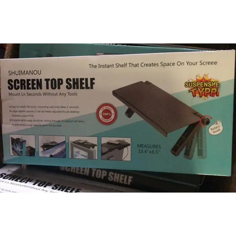 Регулируемая полка для телевизора Верхняя Полка хранения держатель монитора