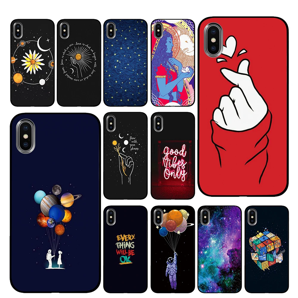 Милый черный чехол ТПУ Ironman для iPhone 5 5S 6 6s 7 8 Plus X XS XR 11 Pro Max|Чехлы-накладки| |