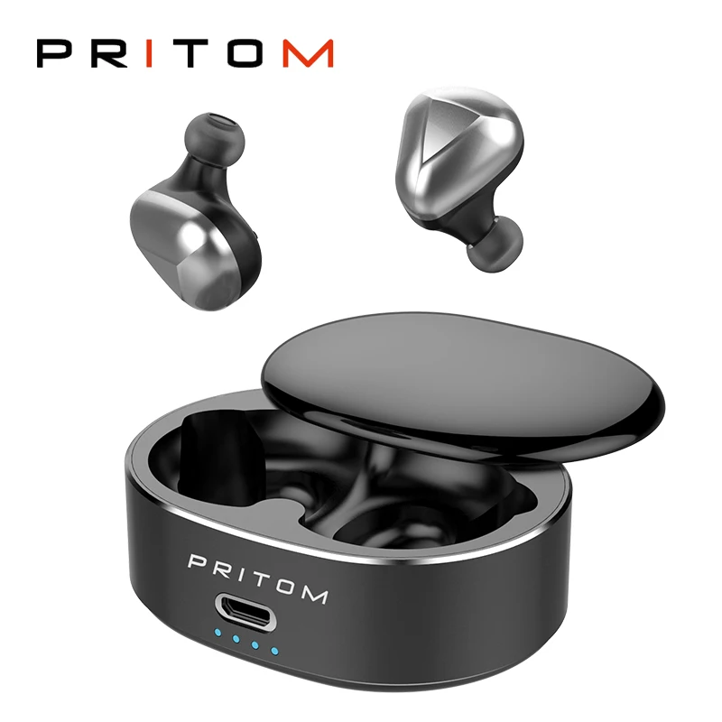 PRITOM T50 беспроводные Bluetooth наушники TWS игровая беспроводная гарнитура спортивные