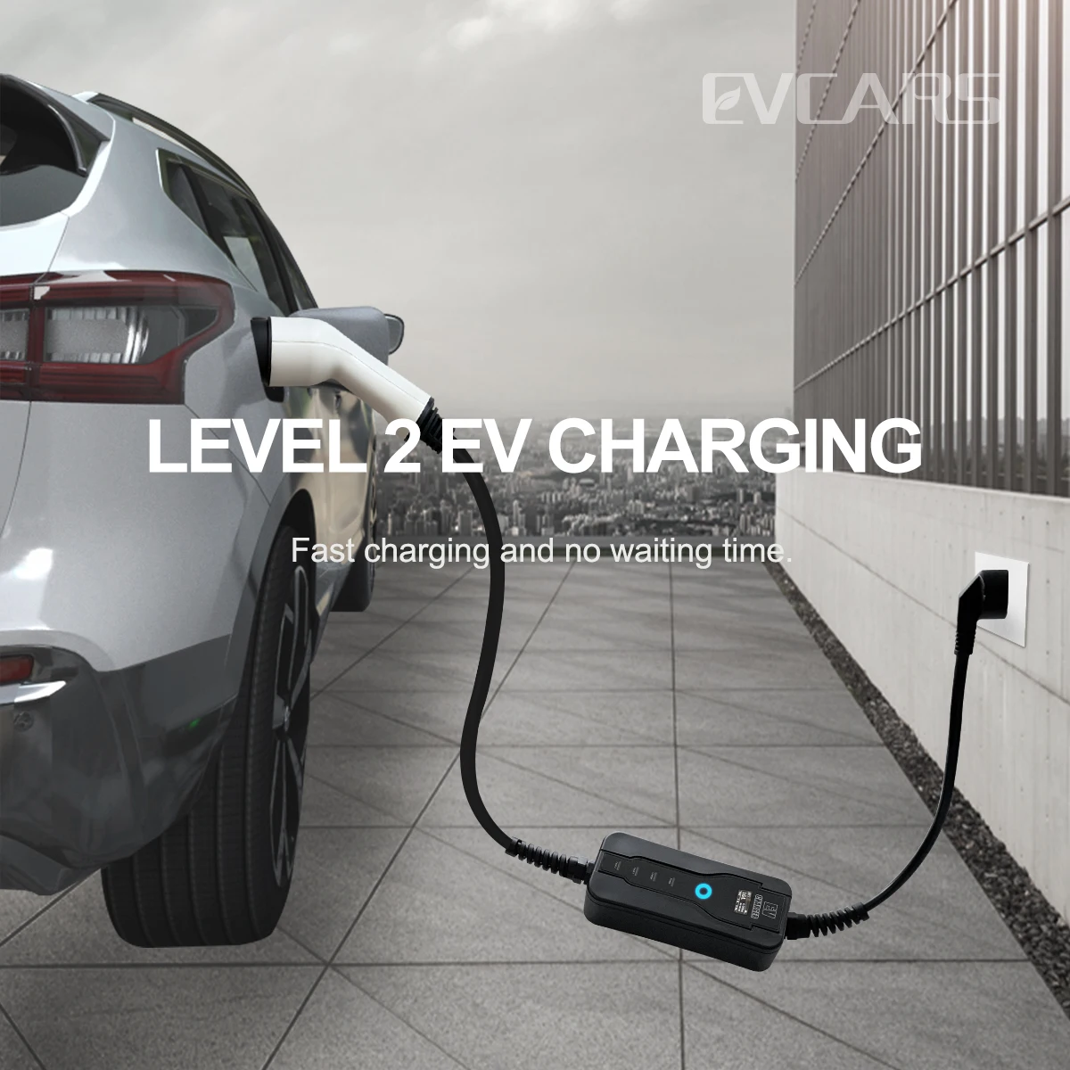 car portable ev charger electric vehicle type 1 plug 16a 5m j1772 level 2 evse controlle charging stations for leaf free global shipping