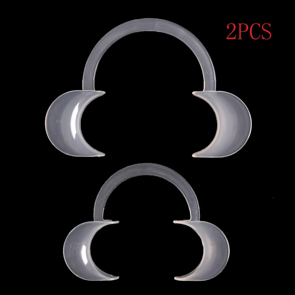 

2pcs Type Autoclavable Dental Teeth Whitening Lip & Cheek Retractor Dentist Mouth Opener Repeat Use 9.8*6.9*1.5cm/12.3*8.5*1.7cm
