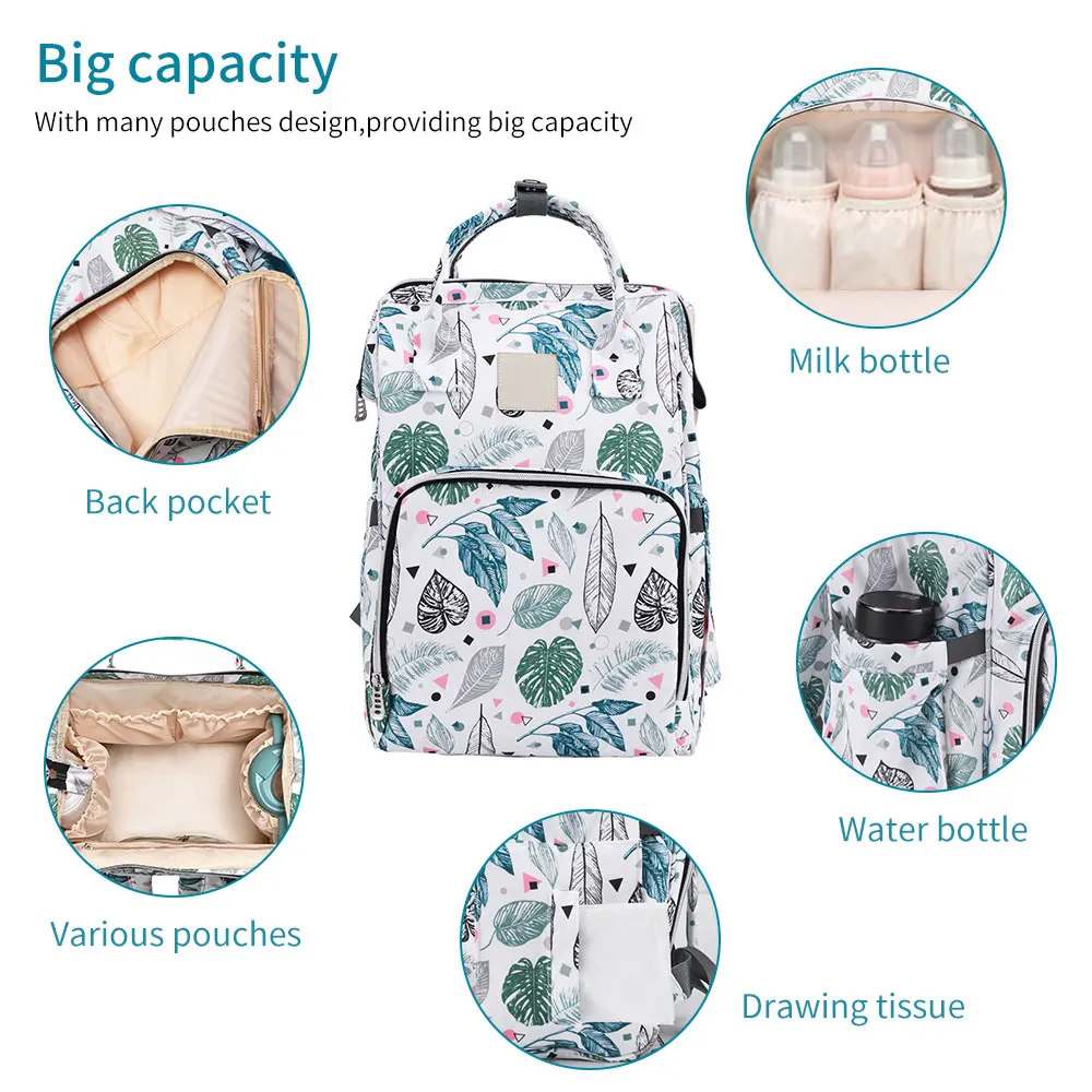 

Mummy Diaper Bags Maternity Waterproof Stroller Organizer Large Capacity Baby Backpack Women Shopper Fashion Bag Activity Gear