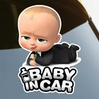 Мальчик, сын ребенок в автомобиле мультфильм смешной ребенок на борту самоклеящаяся наклейка автомобильная наклейка водонепроницаемый на бампер заднее окно # S60702