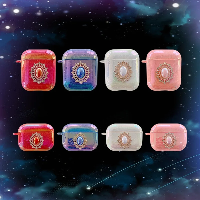 

Разноцветные капли воды, радужная жемчужина жесткий кейс для наушников apple Airpods 1 2 Pro Беспроводной зарядки Bluetooth гарнитура милый чехол