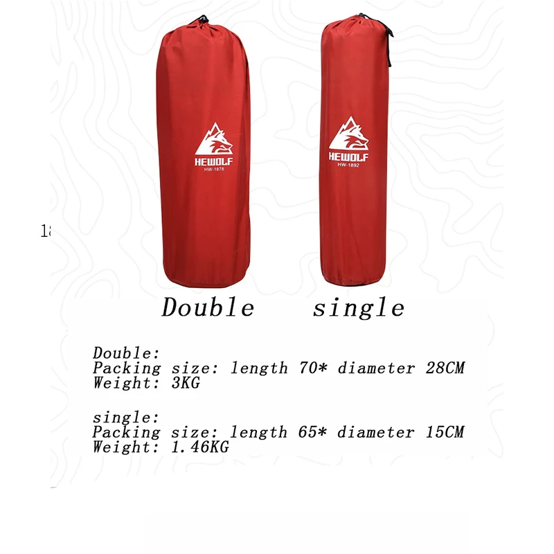 Утолщенная губка 5 см одинарная двойная Автоматическая надувная подушка уличный