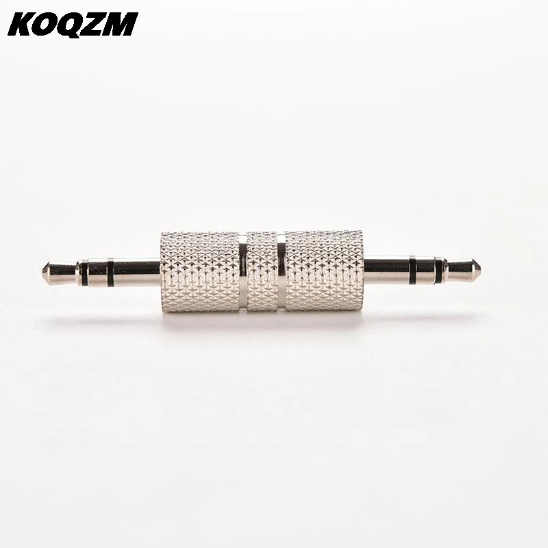 

Sliver 3.5mm Stereo Male to Male Audio Jack Plug Headphone Adapter Jack Coupler Connector 1PC