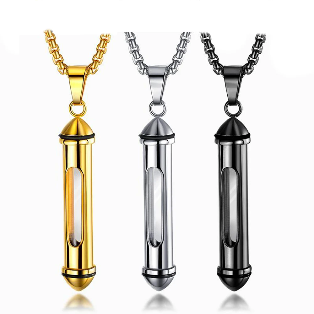 2021 дизайнерские высококачественные мужские ожерелья TICFROG, цепочка с флаконом для духов, гипоаллергенные титановые стальные Мужские украше...